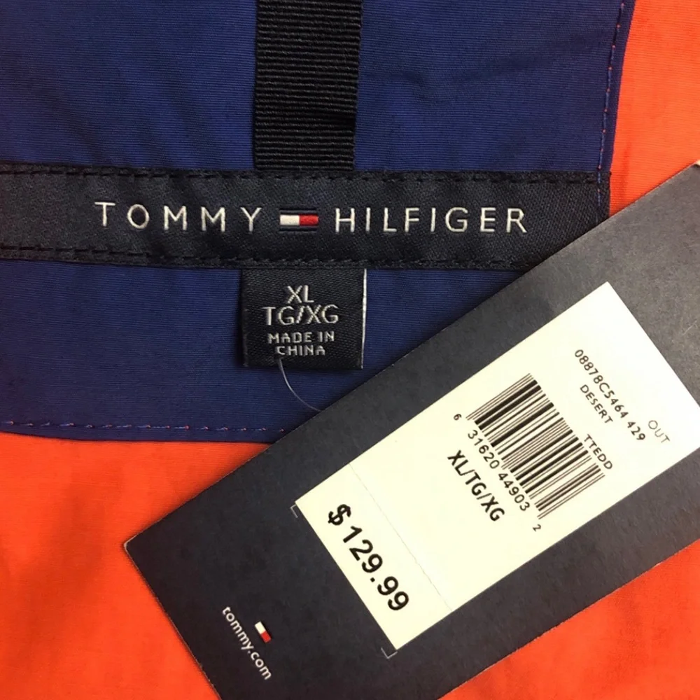 NWT Tommy Hilfiger Sunset Color Block Windbreaker